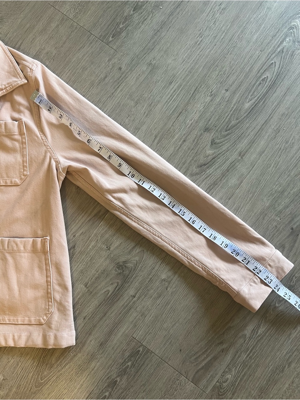 French Connection Pale Pink Cotton Jean Jacket - Picture 9 of 9